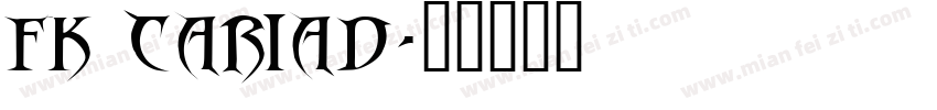 FK CARIAD字体转换